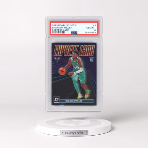 2023 Panini Donruss Optic Express Lane #3 Brandon Miller (PSA 10 GEM MINT)