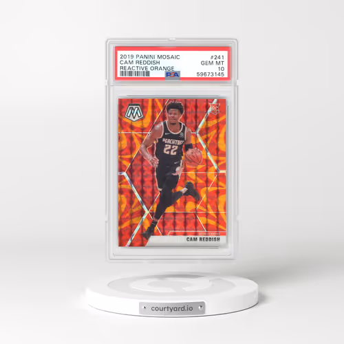 2019 Panini Mosaic #241 Cam Reddish - Reactive Orange (PSA 10 GEM MINT)