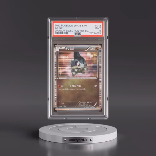 2012 Pokémon Black & White Dragon Selection #013 Axew - 1st Edition (PSA 9 MINT)