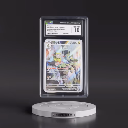 2024 Night Wanderer #074/064 Fraxure - Art Rare Holo (CGC 10 GEM MINT)