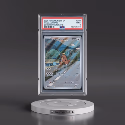 2025 Pokémon Dri EN-Destined Rivals #204 Kangaskhan - Illustration Rare (PSA 9 MINT)