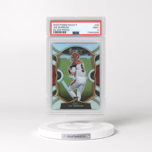 2020 Panini Select #46 Joe Burrow - Silver Prizm (PSA 9 MINT)
