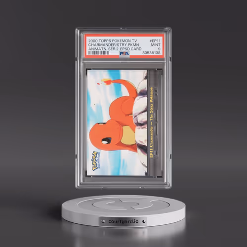 2000 Topps Pokémon TV Animation Series 2 Episode Cards #EP11 Charmander-the Stray Pokemon (PSA 9 MIN