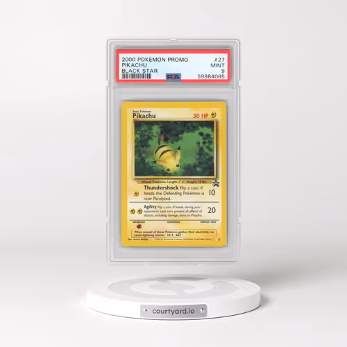 2000 Pokémon Promo Black Star #27 Pikachu (PSA 9 MINT)