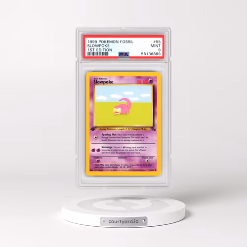 1999 Pokémon Fossil #55 Slowpoke - 1st Edition (PSA 9 MINT)