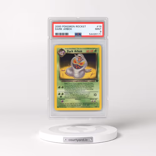 2000 Pokémon Rocket #19 Dark Arbok (PSA 9 MINT)