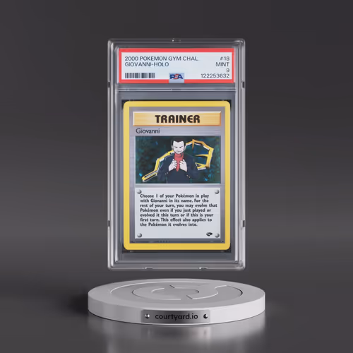 2000 Pokémon Gym Challenge #18 Giovanni - Holo (PSA 9 MINT)