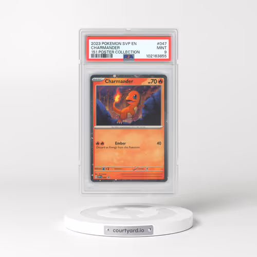 2023 Pokémon Svp EN-SV Black Star Promo #047 Charmander - 151 Poster Collection (PSA 9 MINT)