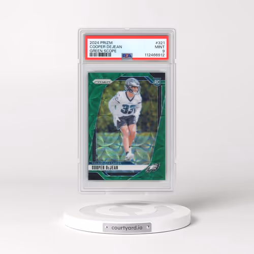 2024 Panini Prizm #321 Cooper Dejean - Green Scope (PSA 9 MINT)