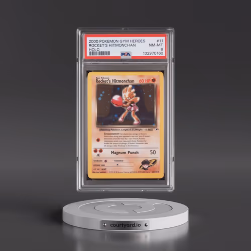 2000 Pokémon Gym Heroes #11 Rocket's Hitmonchan - Holo (PSA 8 NM-MT)