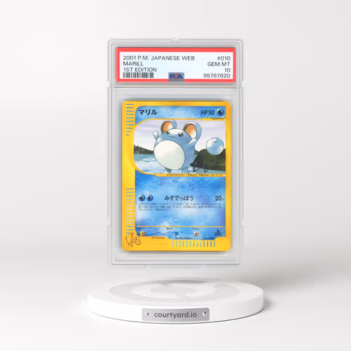 2001 Pokémon Web #010 Marill - 1st Edition (PSA 10 GEM MINT)