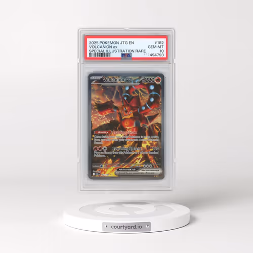 2025 Pokémon Jtg EN-Journey Together #182 Volcanion EX - Holo Special Illustration Rare (PSA 10 GEM