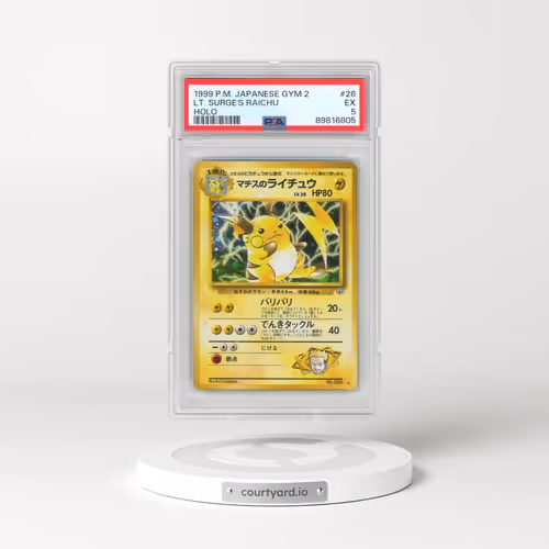 1999 Pokémon Gym 2 #26 LT. Surge's Raichu - Holo (PSA 5 EX)