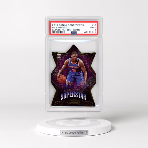 2019 Panini Contenders Superstar Die-Cuts #10 RJ Barrett (PSA 9 MINT)