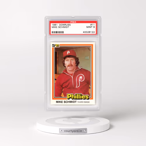 1981 Donruss #11 Mike Schmidt (PSA 9 MINT)