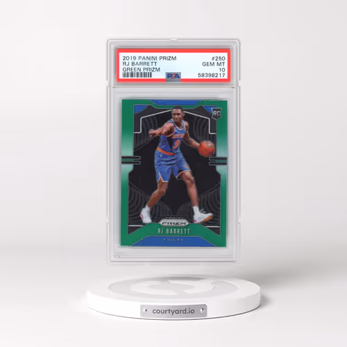 2019 Panini Prizm #250 RJ Barrett - Green Prizm (PSA 10 GEM MINT)