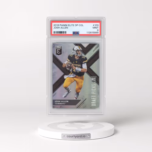 2018 Panini Elite Draft Picks Collegiate #103 Josh Allen (PSA 9 MINT)