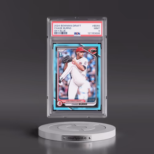 2024 Bowman Draft #BD55 Chase Burns - Sky Blue (PSA 9 MINT)