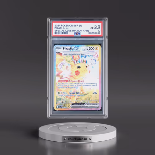 2024 Pokémon Ssp EN-Surging Sparks #238 Pikachu EX - Holo Special Illustration Rare (PSA 10 GEM MINT