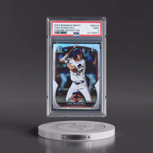 2023 Bowman Draft #BDC53 Luke Keaschall - Chrome-Refractor (PSA 9 MINT)