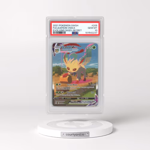 2021 Pokémon Sword & Shield Evolving Skies #205 Leafeon Vmax - Full Art Secret (PSA 10 GEM MINT)