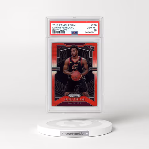 2019 Panini Prizm #288 Darius Garland - Ruby Wave (PSA 10 GEM MINT)
