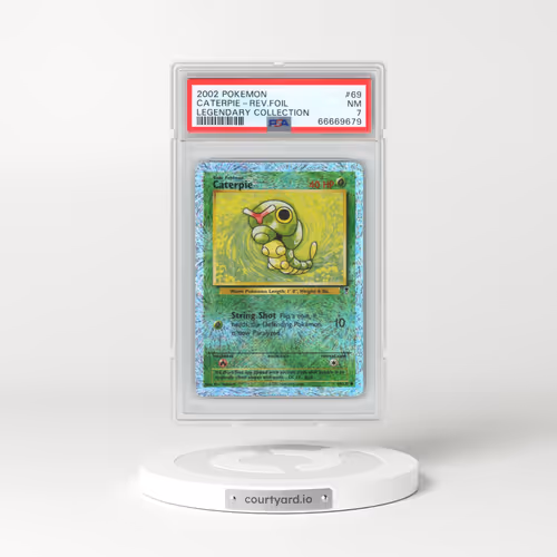 2002 Pokémon Legendary Collection #69 Caterpie - Reverse Foil (PSA 7 NM)