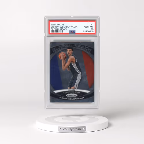 2023 Panini Prizm Global Reach #2 Victor Wembanyama (PSA 10 GEM MINT)