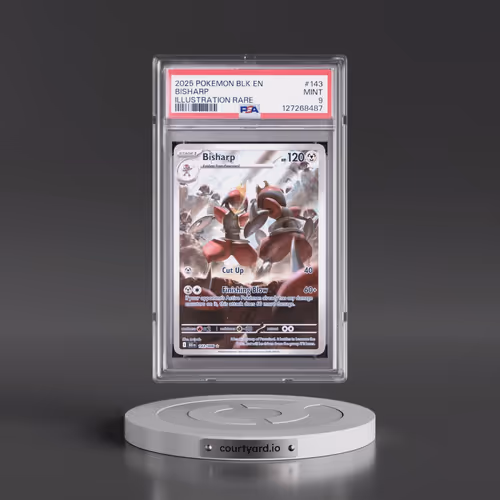 2025 Pokémon Blk EN-Black Bolt #143 Bisharp - Illustration Rare (PSA 9 MINT)