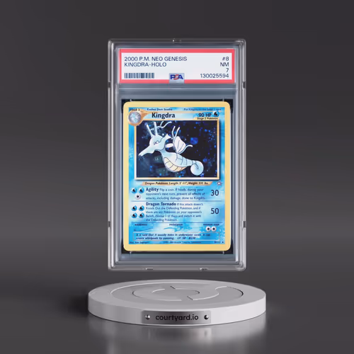 2000 Pokémon Neo Genesis #8 Kingdra - Holo (PSA 7 NM)