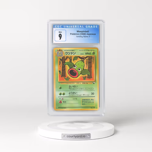 1998 Vending Series 3 (Pokeball Symbol. Glossy) Weepinbell (CGC 9 MINT)