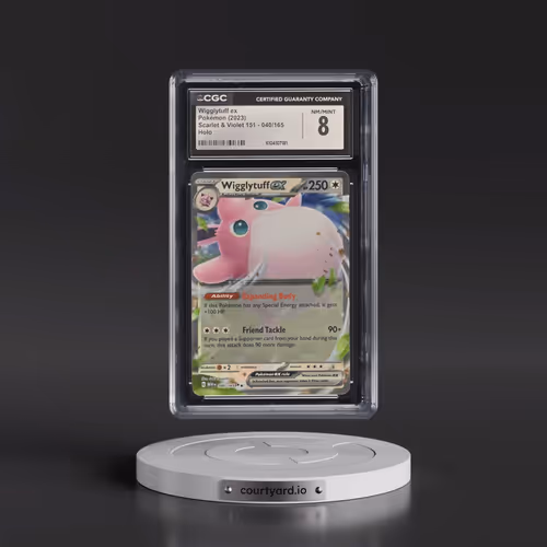 2023 Scarlet & Violet 151 - MEW EN #040/165 Wigglytuff ex - Holo (CGC 8 NM-MT)