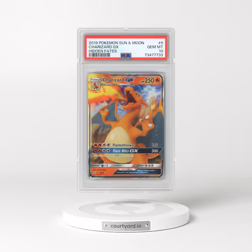 2019 Pokémon Sun & Moon Hidden Fates #9 Charizard GX - Holo (PSA 10 GEM MINT)
