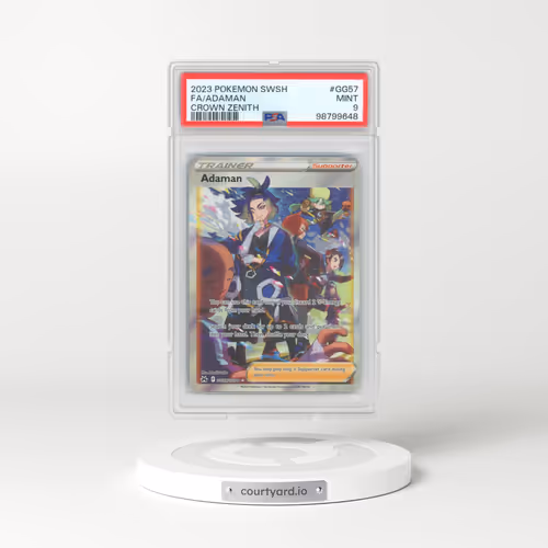 2023 Pokémon Sword and Shield Crown Zenith #GG57 Adaman - Full Art (PSA 9 MINT)