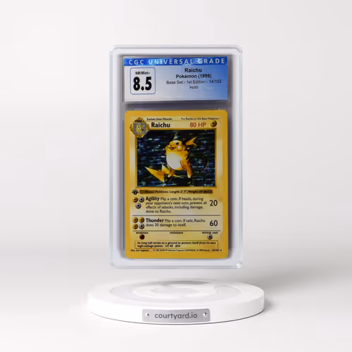 1999 Base Set #14/102 Raichu - 1st Edition Holo (CGC 8.5 NM-MT+)