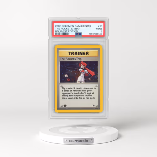 2000 Pokémon Gym Heroes #19 The Rocket's Trap - 1st Edition Holo (PSA 9 MINT)