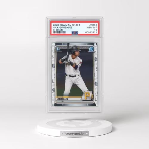2020 Bowman Draft #BD81 Nick Gonzales - Chrome (PSA 10 GEM MINT)