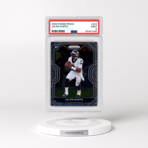2020 Panini Prizm #343 Jalen Hurts (PSA 9 MINT)