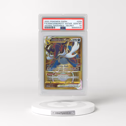 2022 Pokémon Sword & Shield Astral Radiance #209 Hisuian Samurott Vstar - Full Art Secret (PSA 10 GEM MINT)