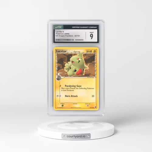 2006 EX Dragon Frontiers #52/101 Larvitar δ (CGC 9 MINT)