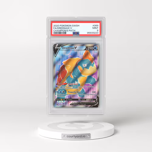 2020 Pokémon Sword & Shield Champion's Path #069 Drednaw V - Holo Full Art (PSA 9 MINT)