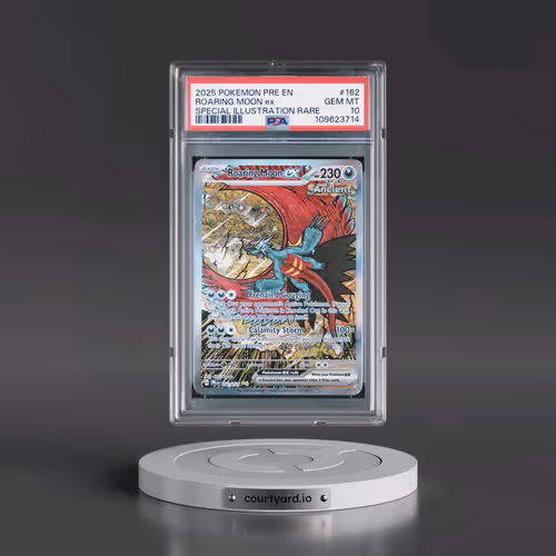 2025 Pokémon Pre EN-Prismatic Evolutions #162 Roaring Moon EX - Holo Special Illustration Rare (PSA