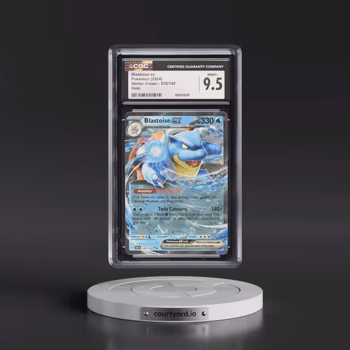 2024 Pokémon Scr EN-Stellar Crown #030 Blastoise EX - Holo (CGC 9.5 MINT+)