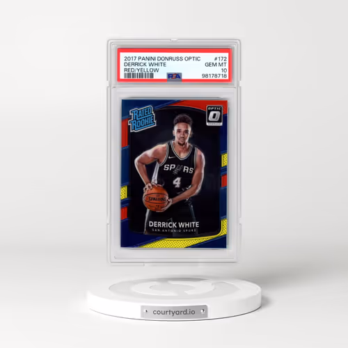 2017 Panini Donruss Optic #172 Derrick White - Red/Yellow (PSA 10 GEM MINT)