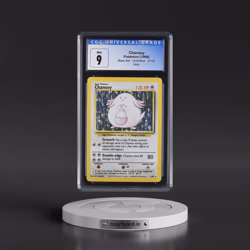 1999 Base Set #3/102 Chansey - Holo (CGC 9 MINT)