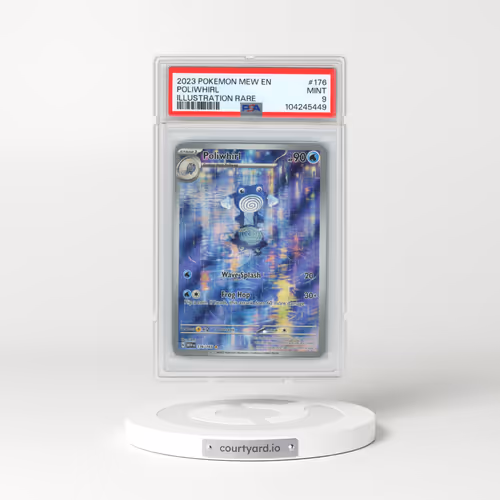 2023 Pokémon Mew EN-151 #176 Poliwhirl - Illustration Rare (PSA 9 MINT)