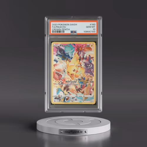2023 Pokémon Sword and Shield Crown Zenith #160 Pikachu - Full Art (PSA 10 GEM MINT)