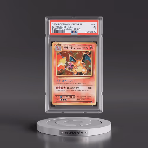 2016 Pokémon Expansion 20th Anniversary #011 Charizard - 1st Edition Holo (PSA 7 NM)
