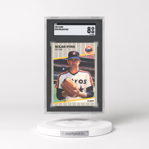 1989 Fleer #368 Nolan Ryan (SGC 8 NM-MT)
