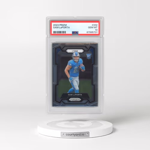 2023 Panini Prizm #332 Sam LaPorta (PSA 10 GEM MINT)